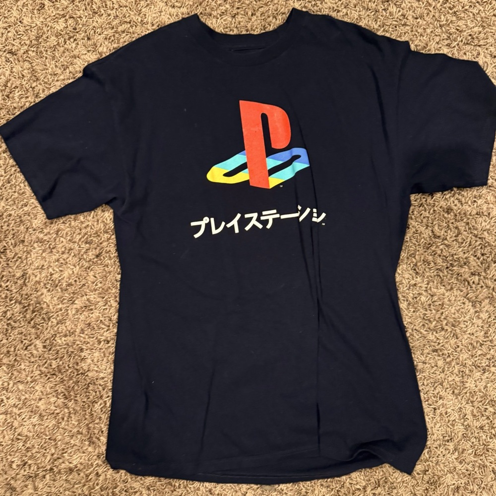 Black Playstation Mens T-Shirt
